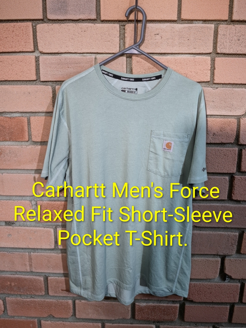 Carhartt Men's Force Relaxed Fit Short-Sleeve Pocket T-Shirt Sz Large NWOT